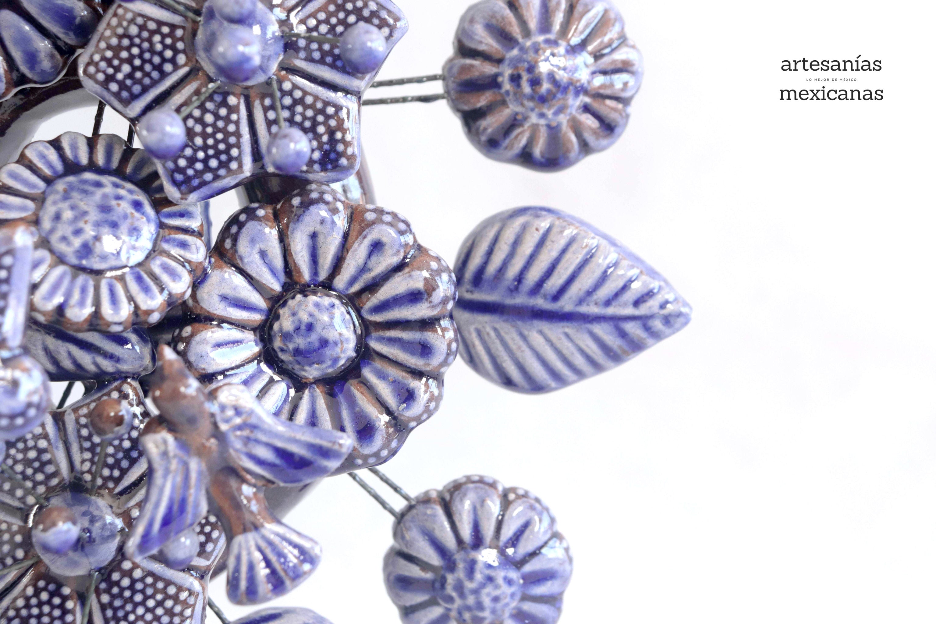 Tree of Life blue glazed - 21.6 in. Montoya