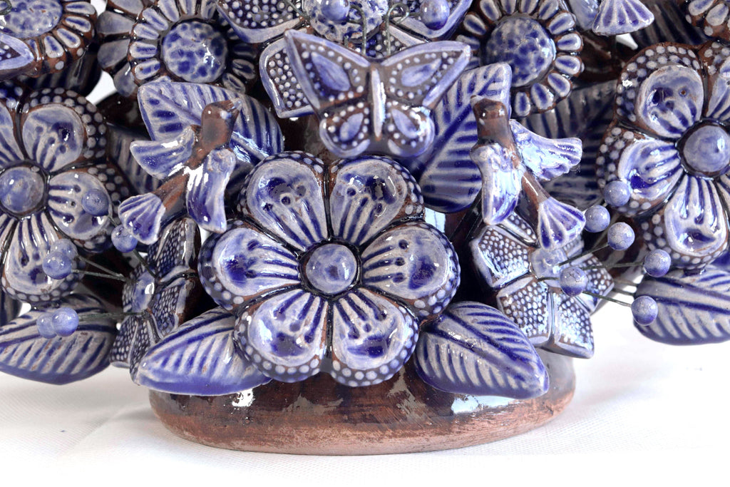 Tree of Life blue glazed - 21.6 in. Montoya