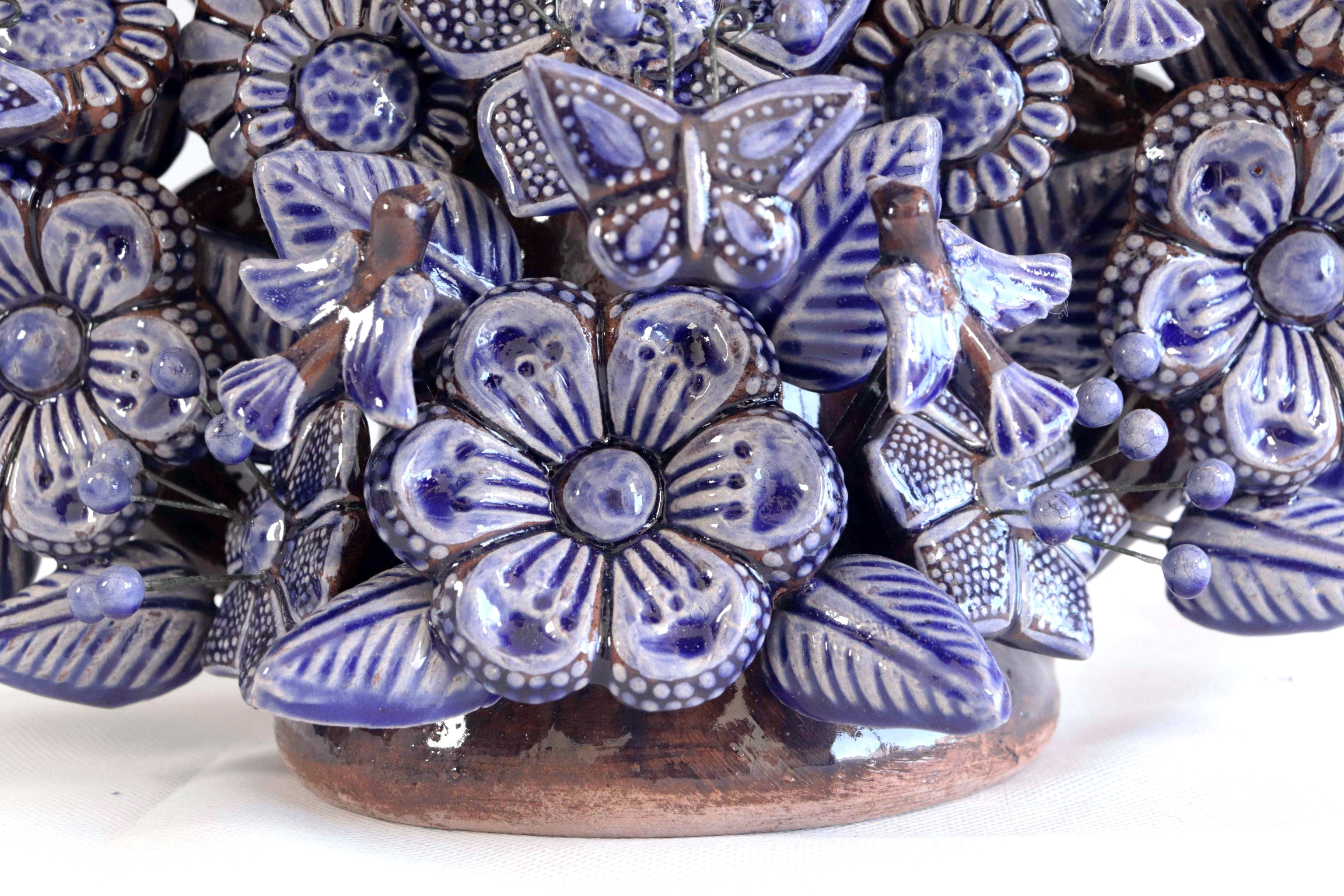 Tree of Life blue glazed - 21.6 in. Montoya
