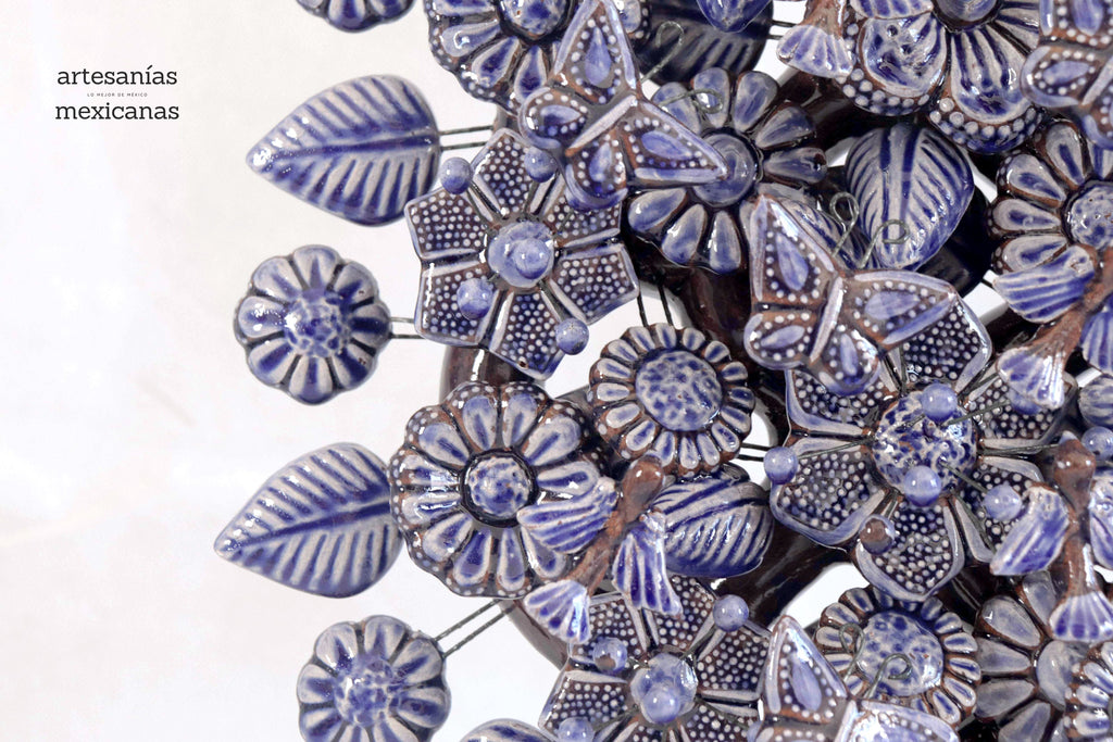 Tree of Life blue glazed - 21.6 in. Montoya