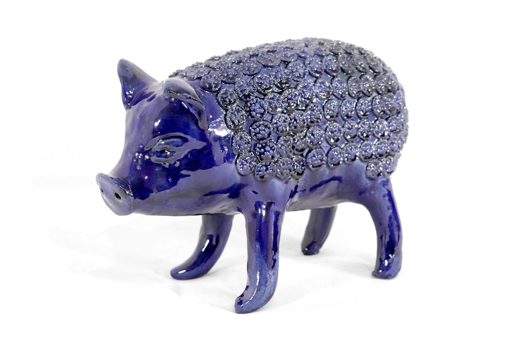 Cochinito - Cerdo of ahorro medium - Blue rey - 11 in. Juan Gtz