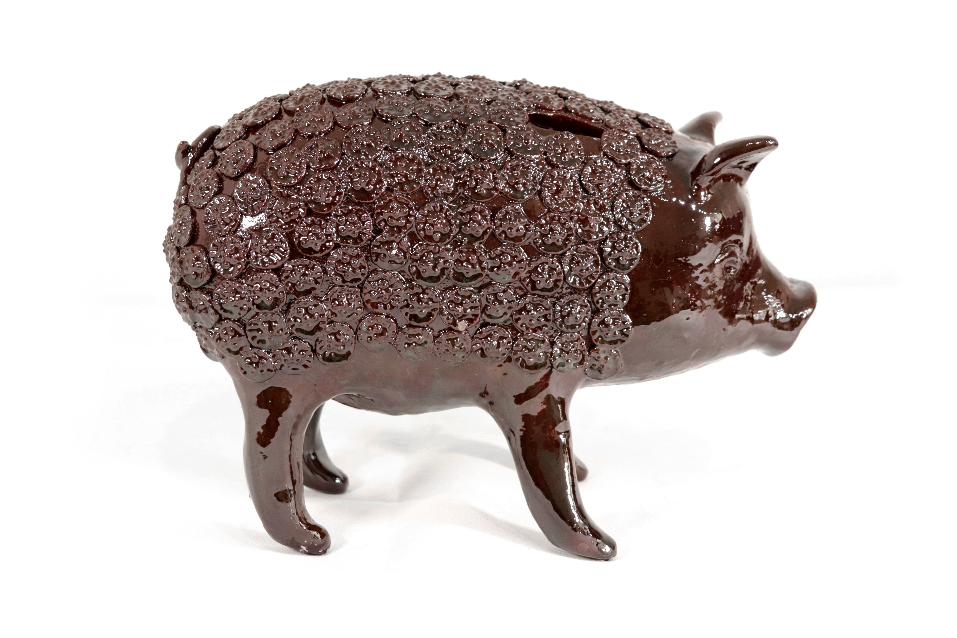 Cochinito - Cerdo of ahorro medium - Brown - 11 in. Juan Gtz