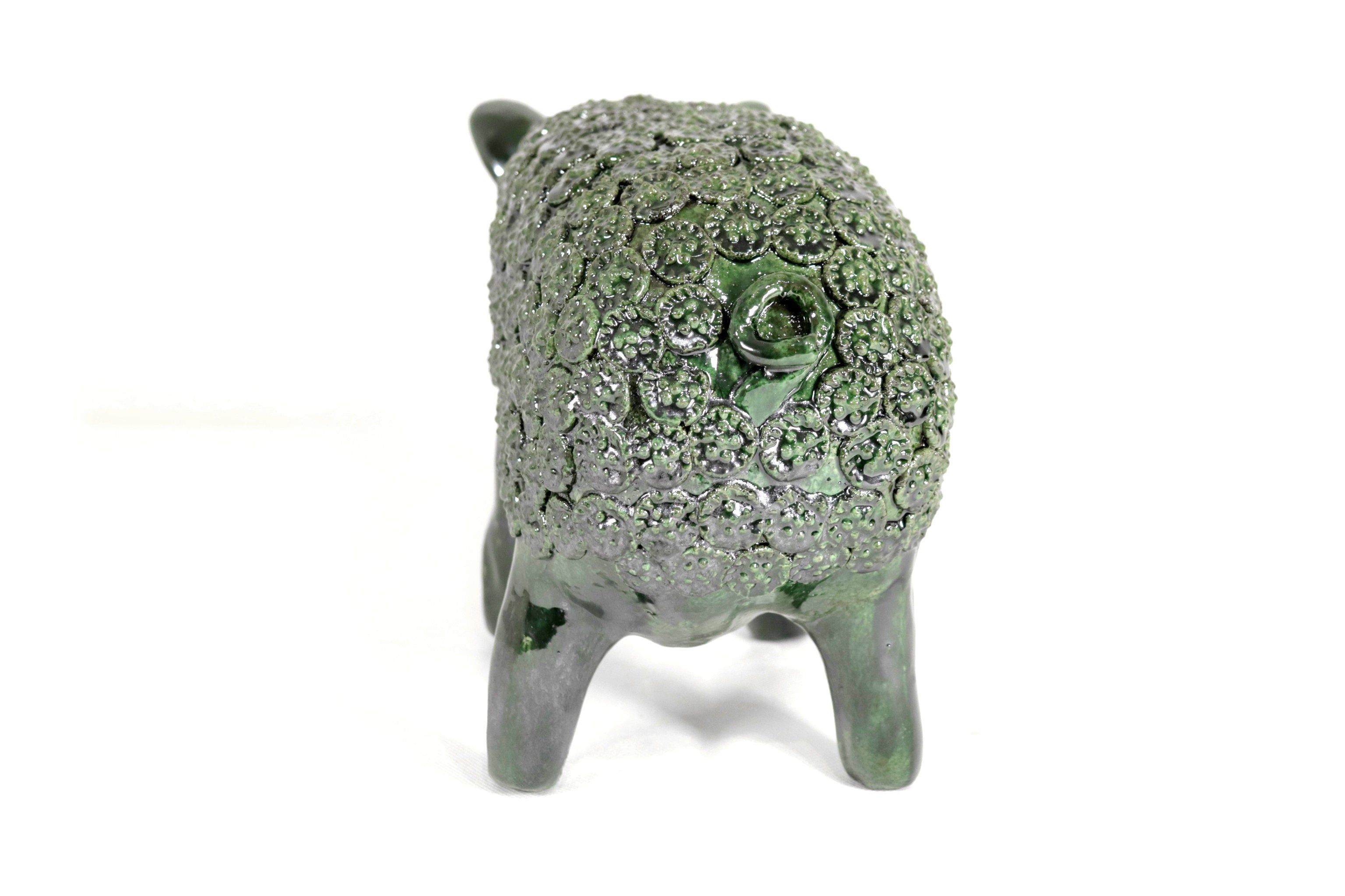 Cochinito - Cerdo of ahorro medium - Green - 11 in. - in. Production Juan Gtz