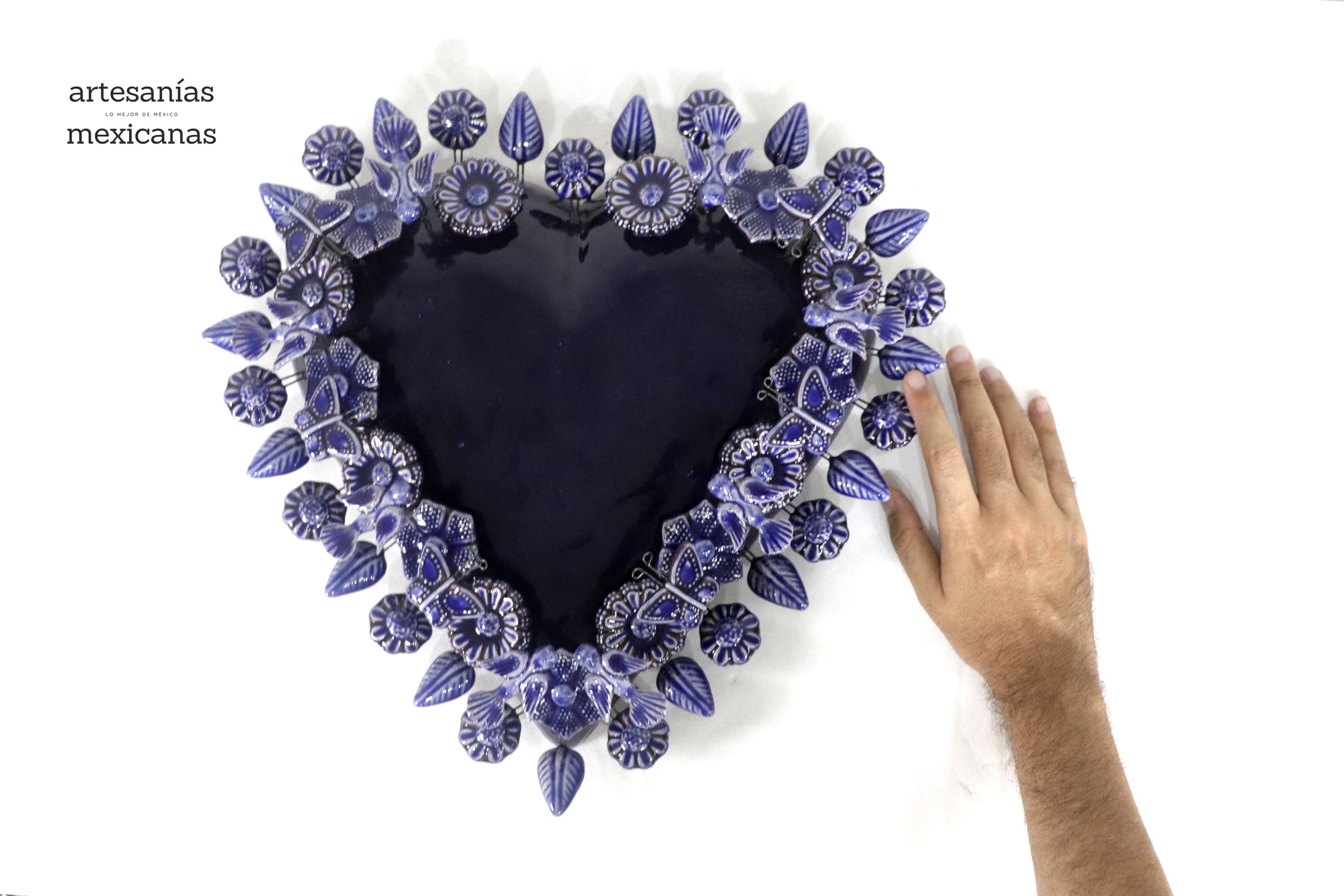 Heart large - Blue - 16 in. Montoya