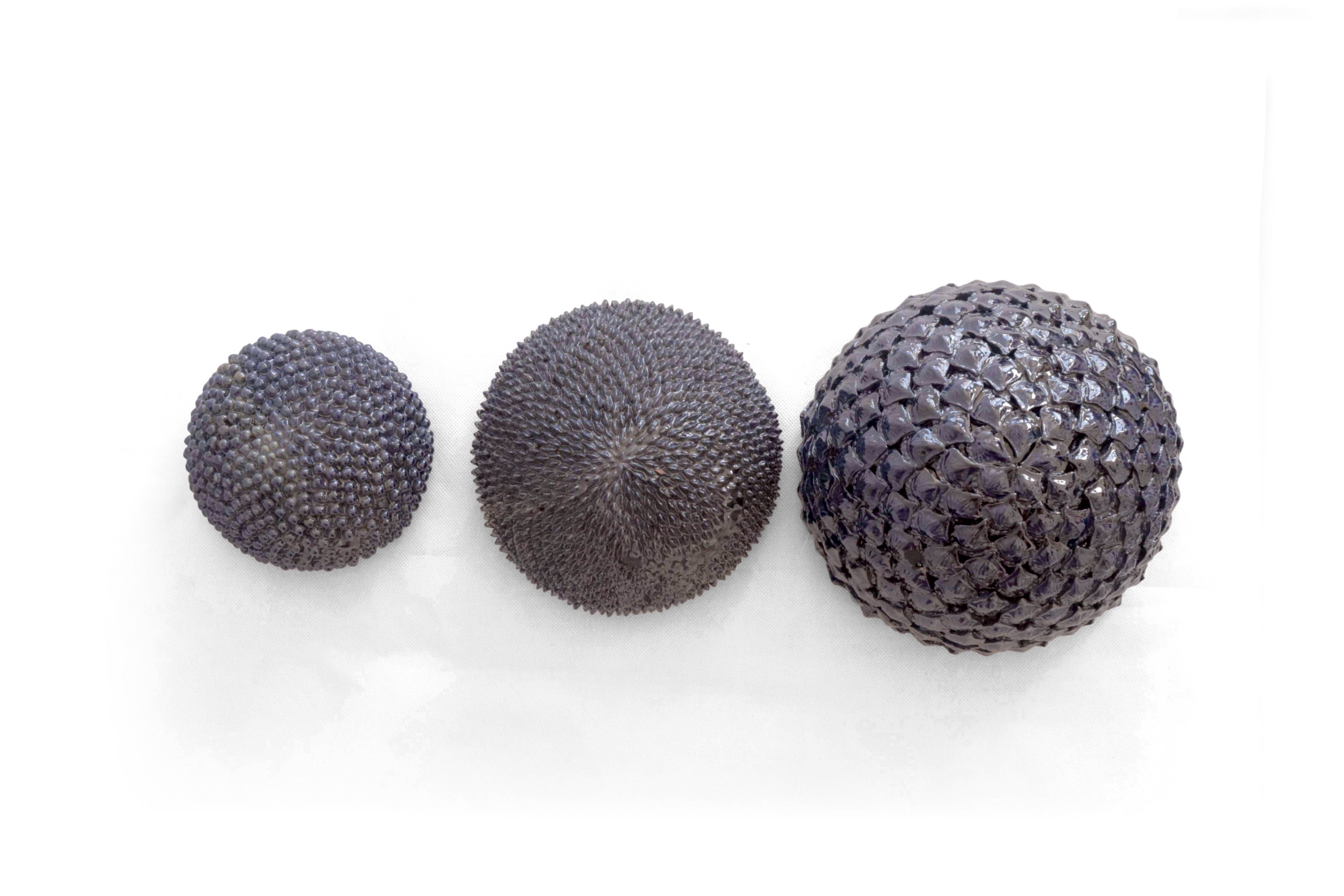 Spheres vidriadas Blue Wall - in. Production Aristeo Gtz