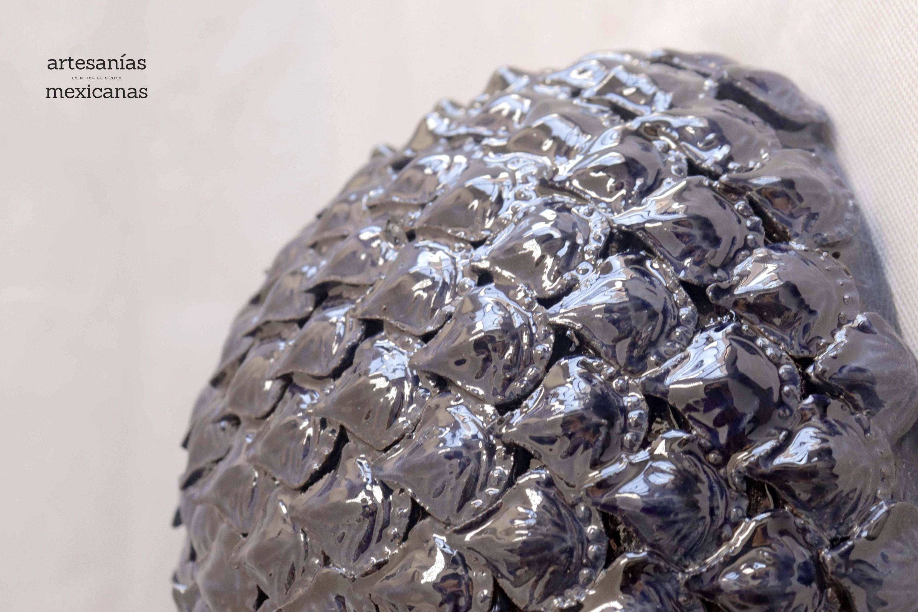 Spheres vidriadas Blue Wall - in. Production Aristeo Gtz