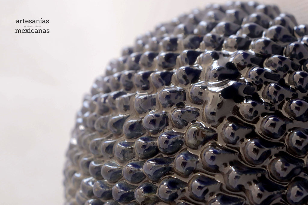 Spheres vidriadas Blue Wall - in. Production Aristeo Gtz