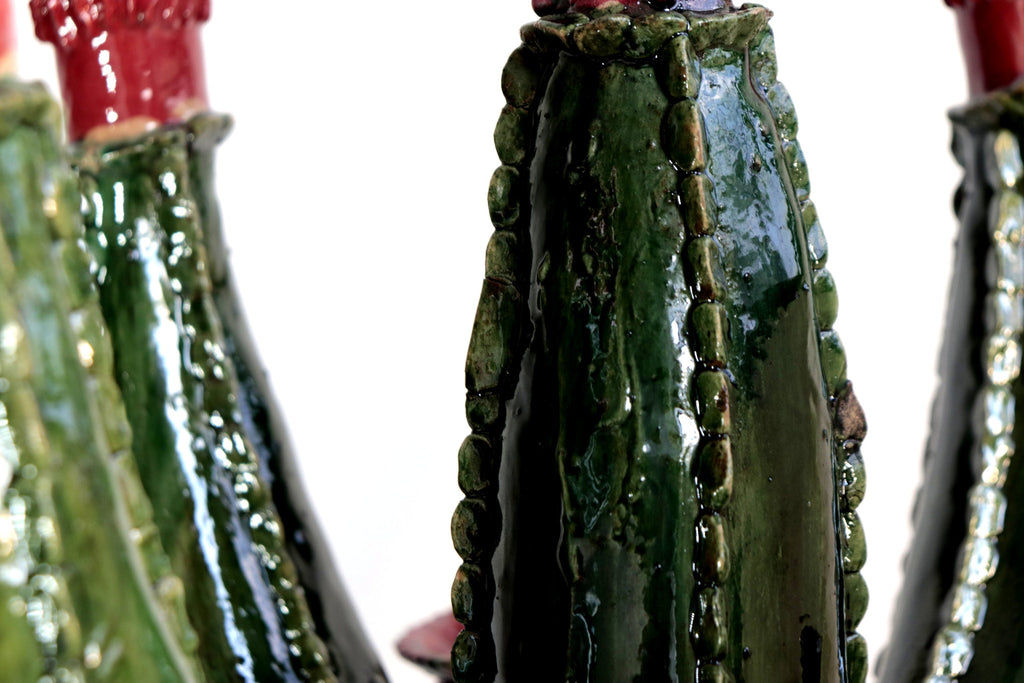 Candleholder Prickly Pear Cactus Dark Green - 23.6 in. - in. Production Juan Gtz