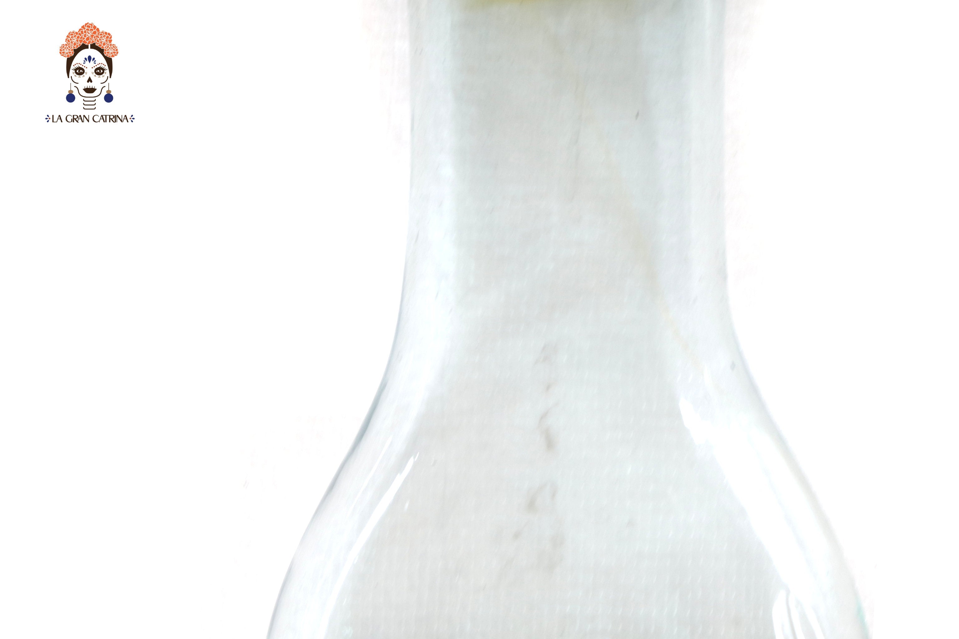 Set of Blown Glass Bottles - Blue Translúcido - 11.4 in. Vidrio Soplado