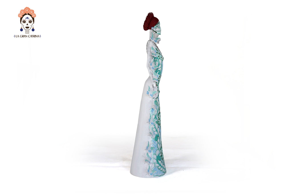 Catrinas hermana white with Turquoise - 20 in. Adan