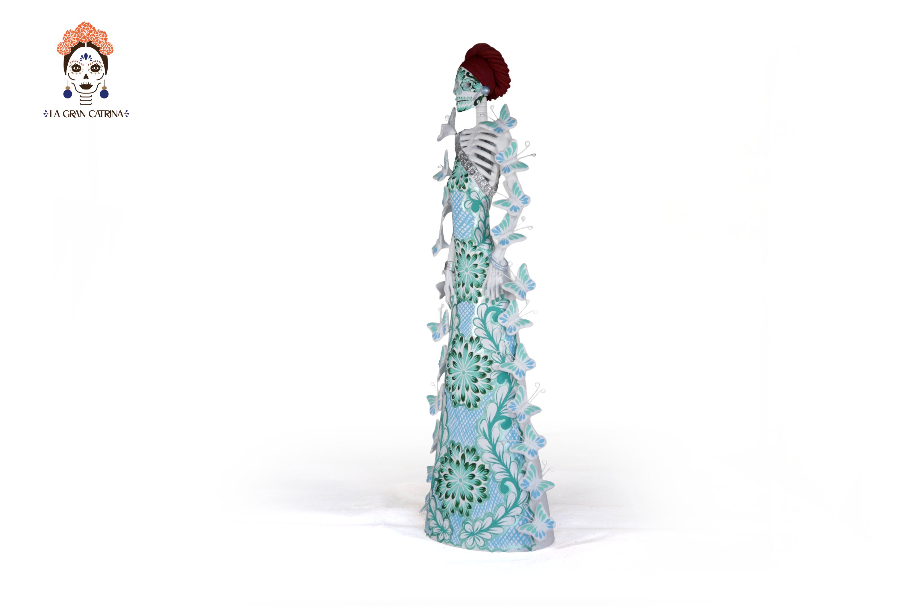 Catrinas hermana white with Turquoise - 20 in. Adan