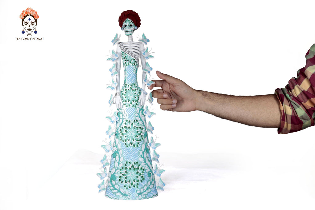 Catrinas hermana white with Turquoise - 20 in. Adan