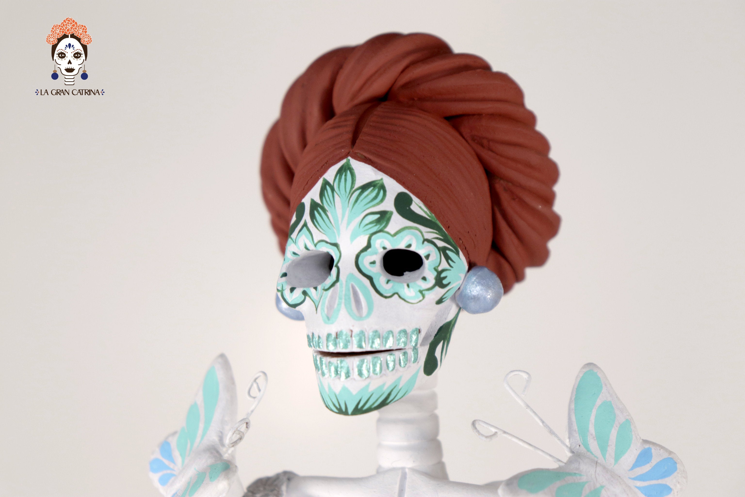 Catrinas hermana white with Turquoise - 20 in. Adan