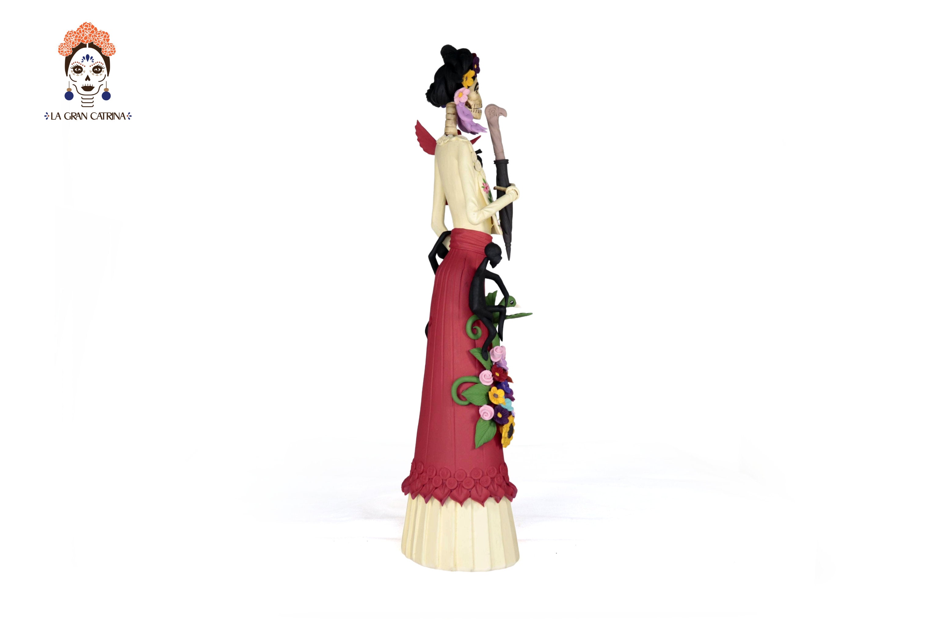 Catrina of Frida Kahlo with topknot - 20 in. - in. Production Adan