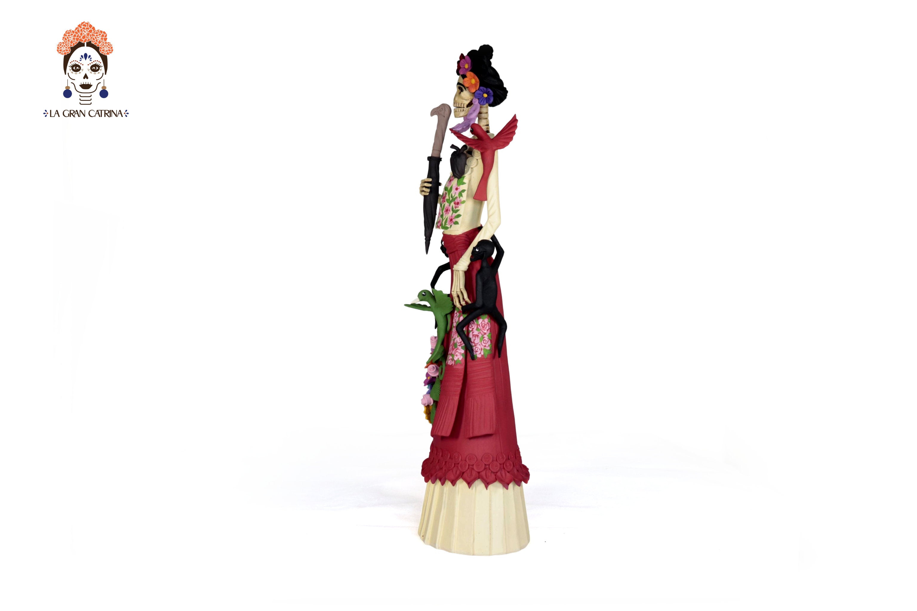 Catrina of Frida Kahlo with topknot - 20 in. - in. Production Adan