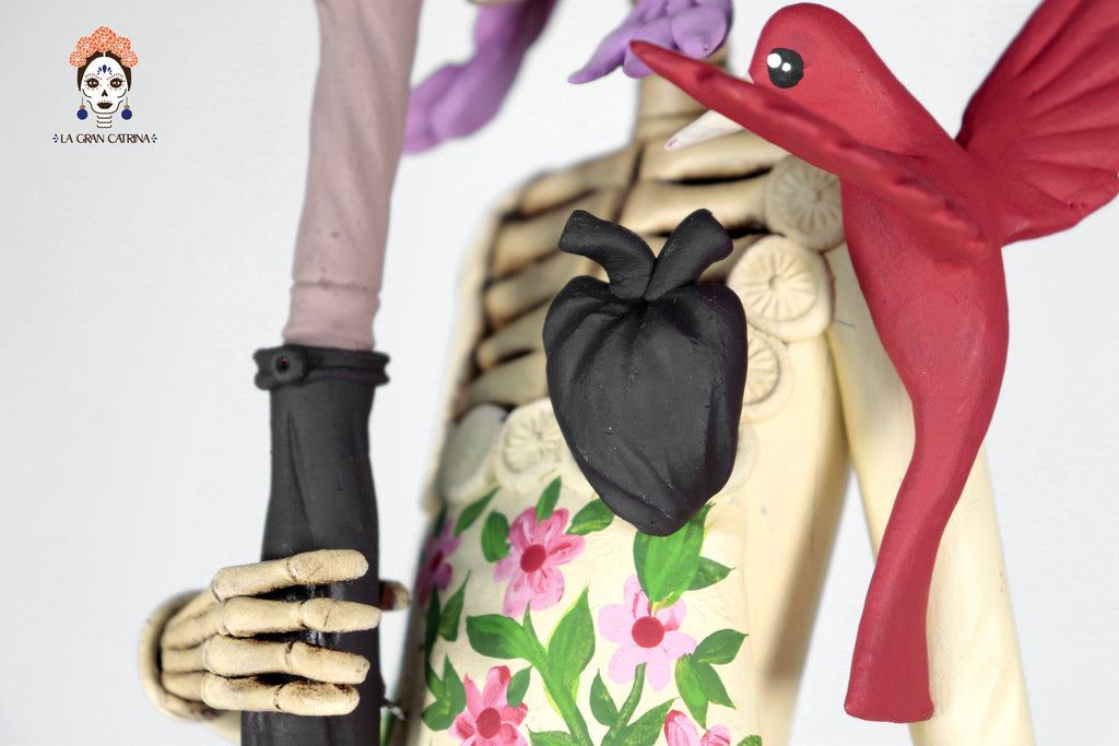 Catrina of Frida Kahlo with topknot - 20 in. - in. Production Adan