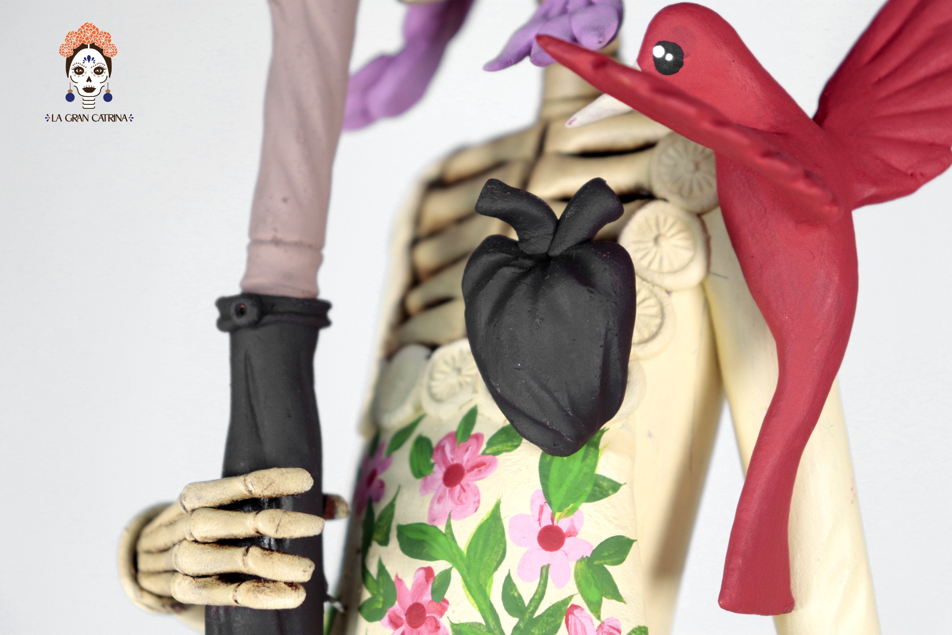 Catrina of Frida Kahlo with topknot - 20 in. - in. Production Adan
