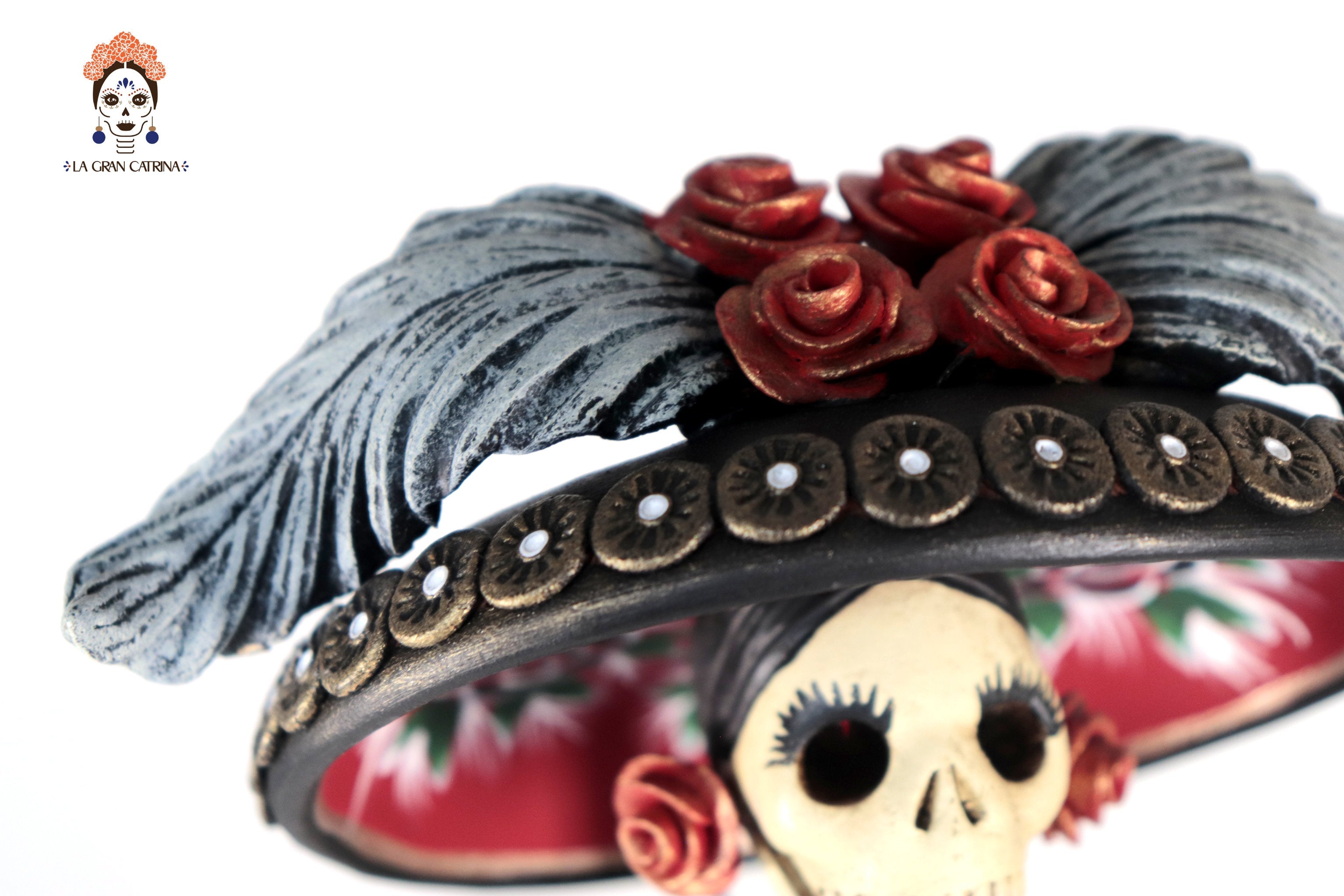 La Frida with la serpiente of vestido red - 18 in. Adan