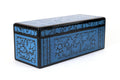Handmade Olinalá Box - Blue Decorative Chest with Traditional Floral Art 12.9 in. Olinala
