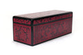 Red Olinalá Handcrafted Box with Traditional Floral Design - 12.9 in. Olinala