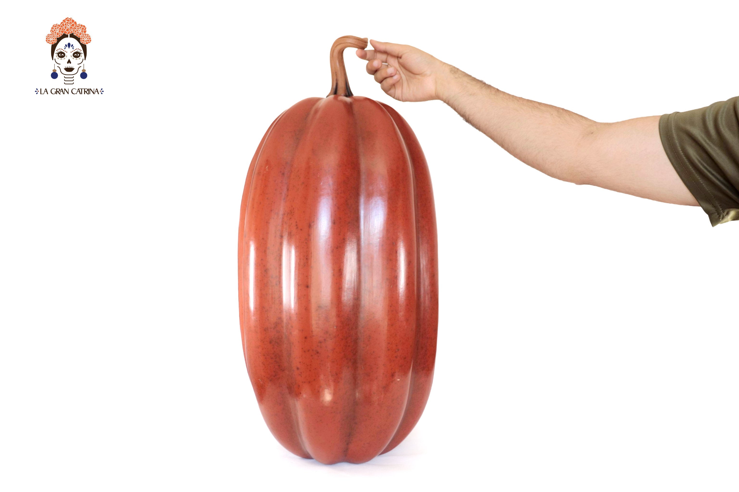 Pumpkin roja large Clay - 26.3 in. Trejo