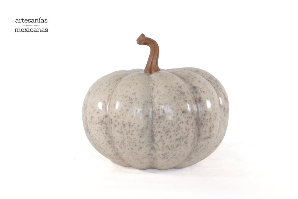 Pumpkin white large Clay - 14.5 in. Trejo
