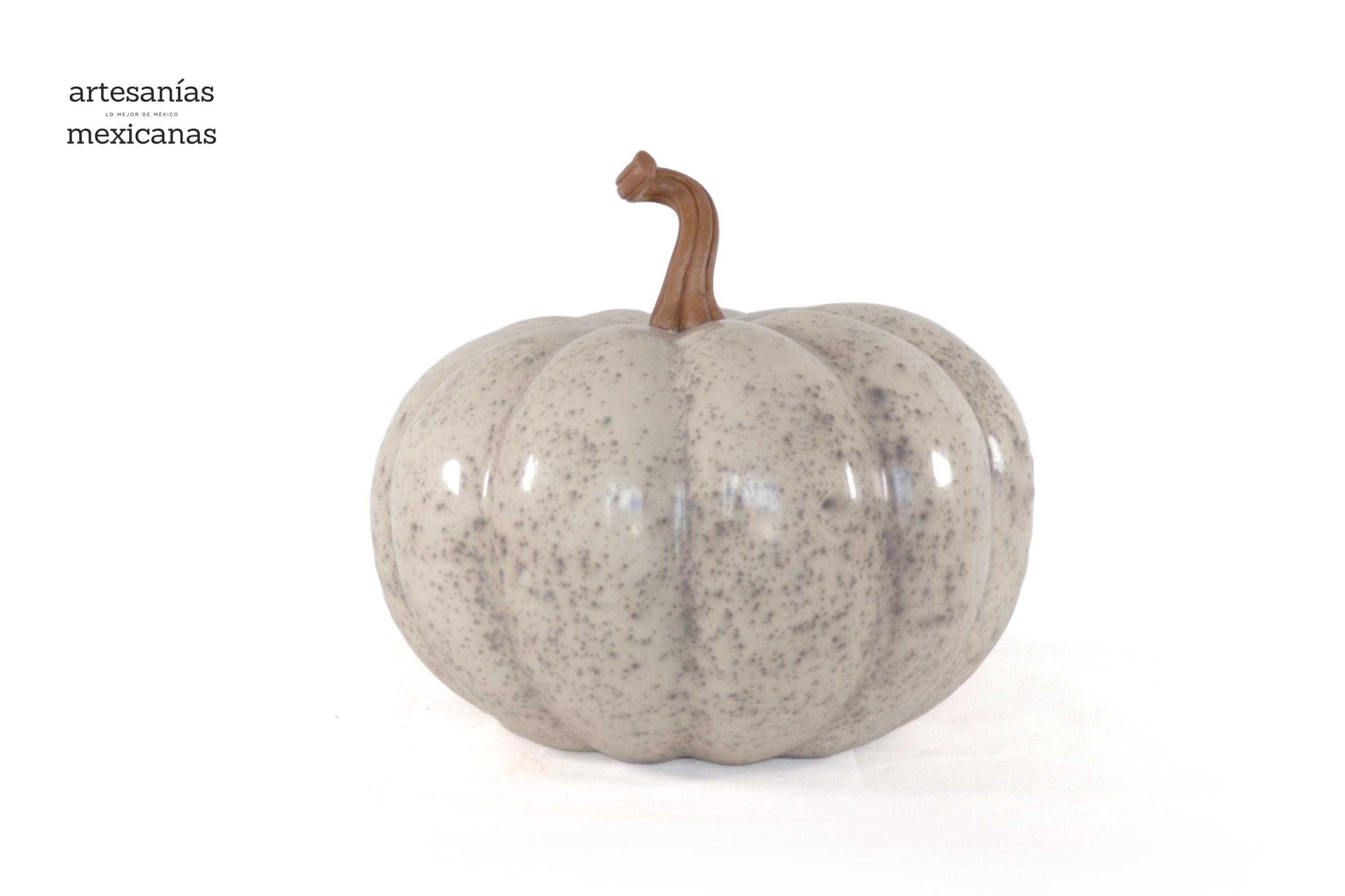 Pumpkin white large Clay - 14.5 in. Trejo