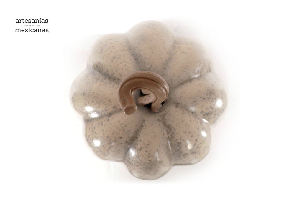 Pumpkin white large Clay - 26.3 in. Trejo