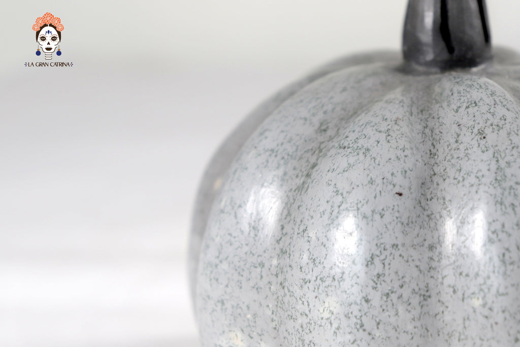 Set of 3 Pumpkins light gray - 9.8 in. Trejo
