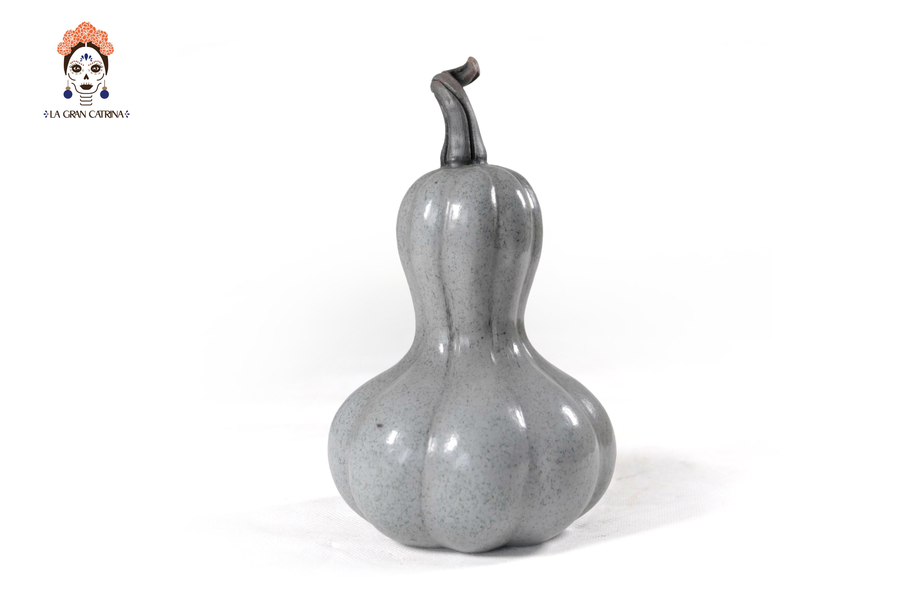 Set of 3 Pumpkins light gray - 9.8 in. Trejo