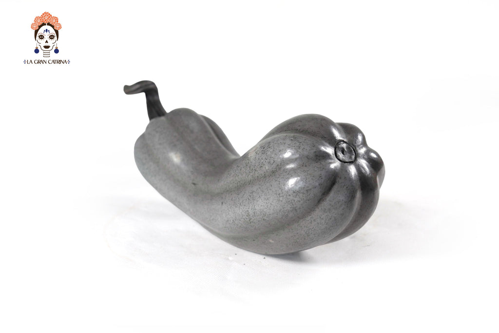 Set of 3 Pumpkins light gray - 9.8 in. Trejo