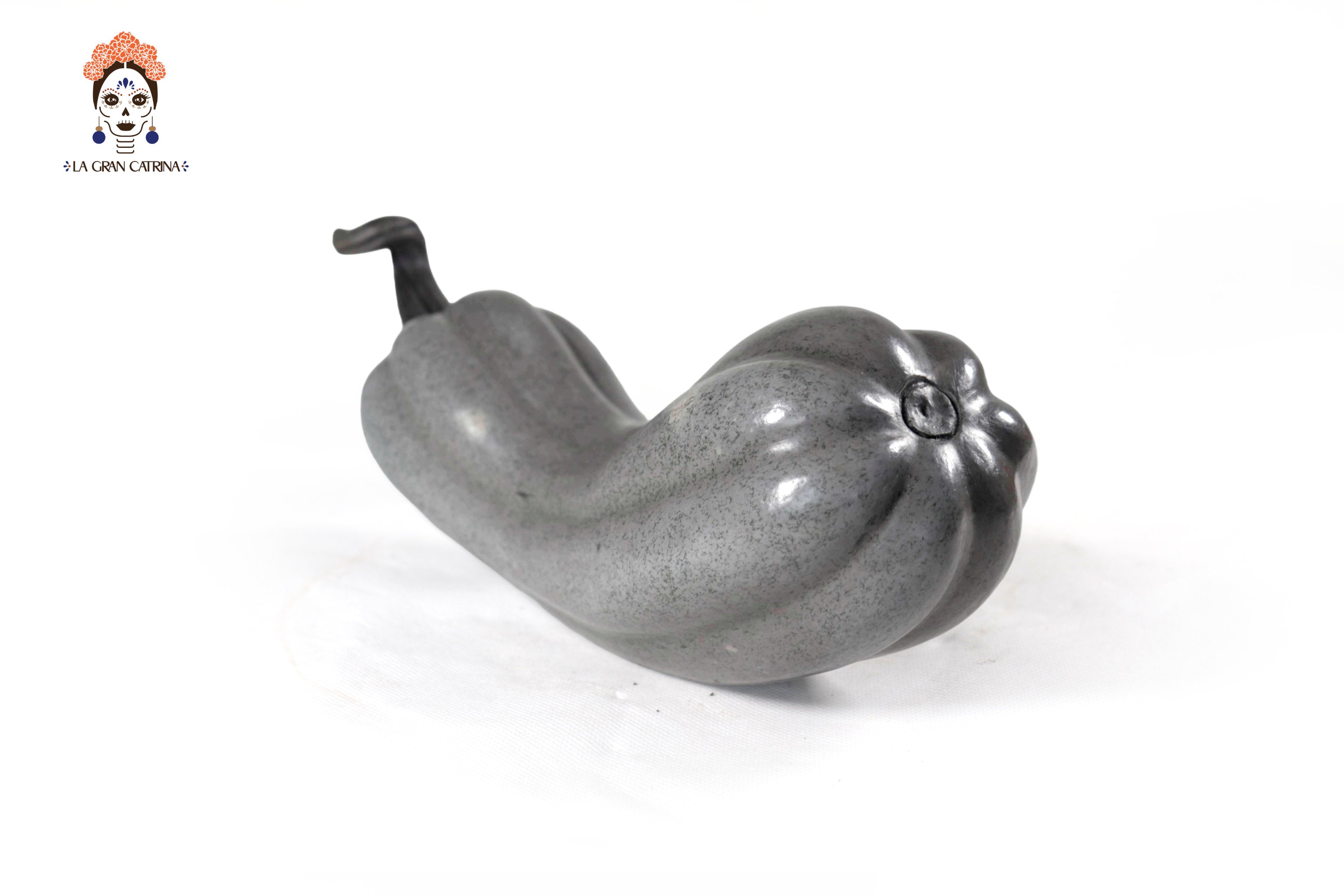Set of 3 Pumpkins light gray - 9.8 in. Trejo