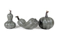 Set of 3 Pumpkins dark gray - 9.8 in. Trejo