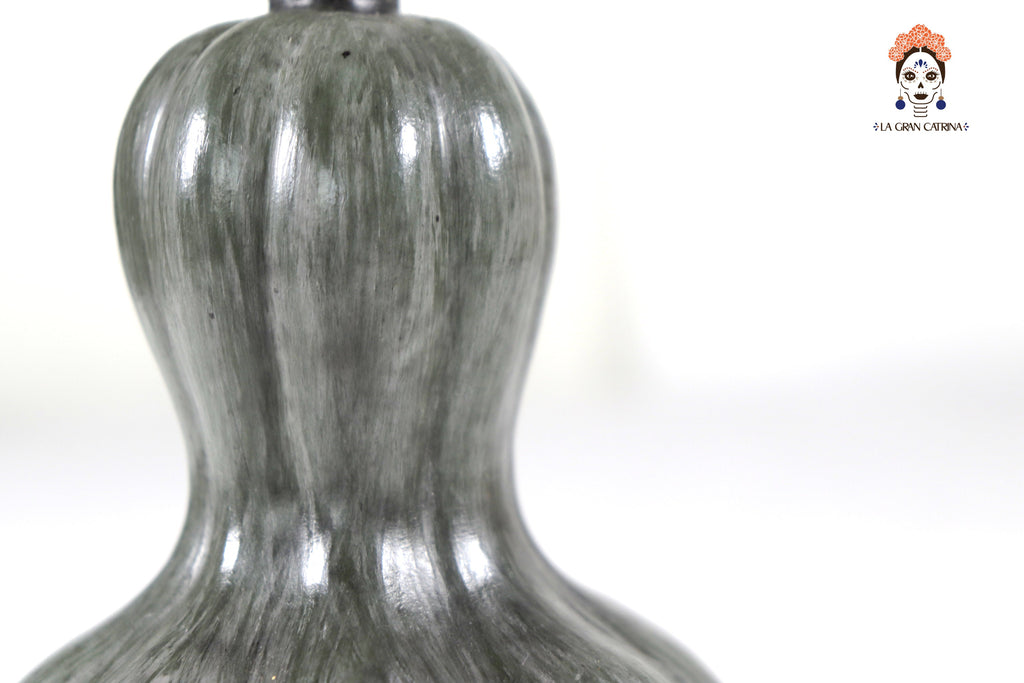 Set of 3 Pumpkins dark gray - 9.8 in. Trejo