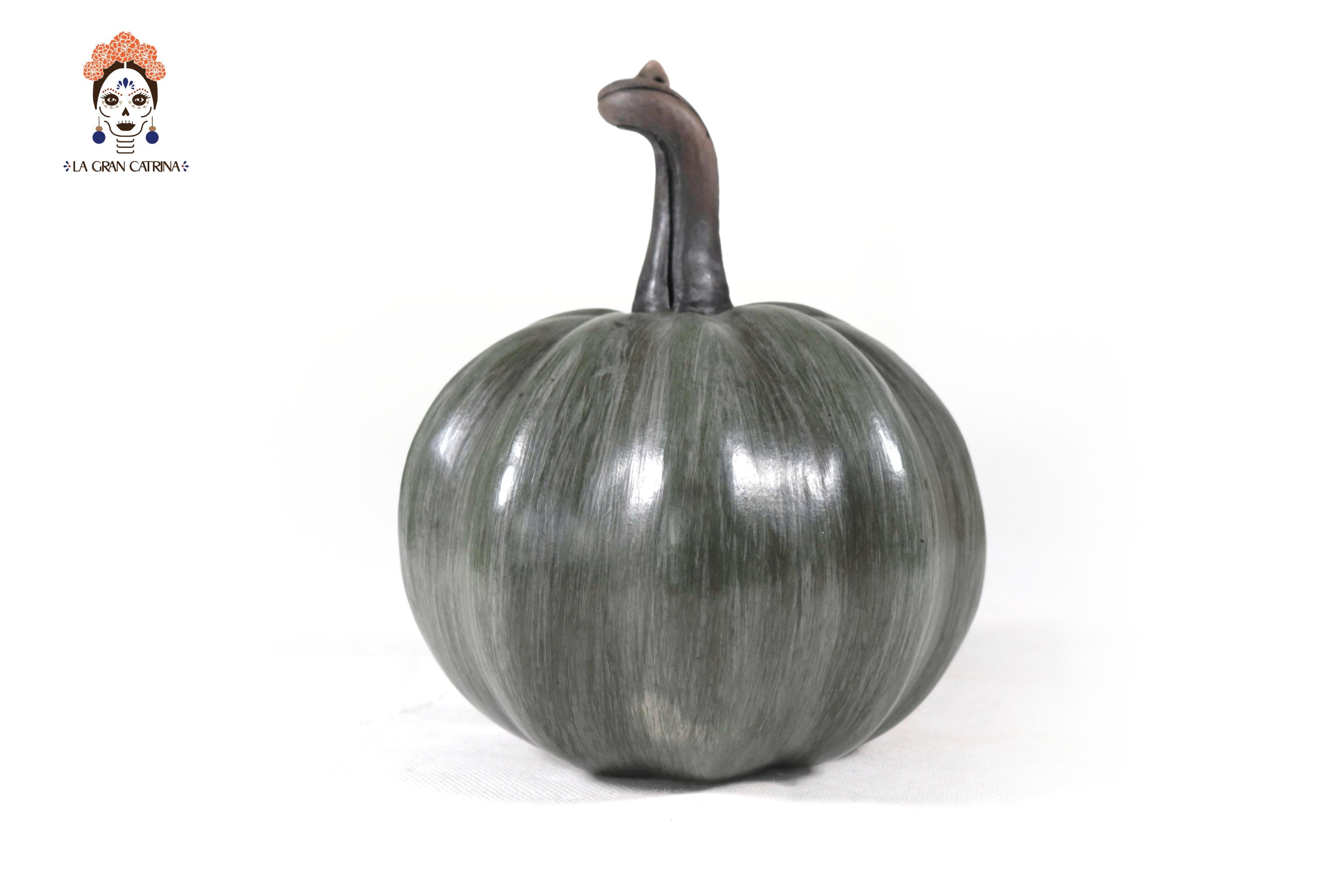 Set of 3 Pumpkins dark gray - 9.8 in. Trejo