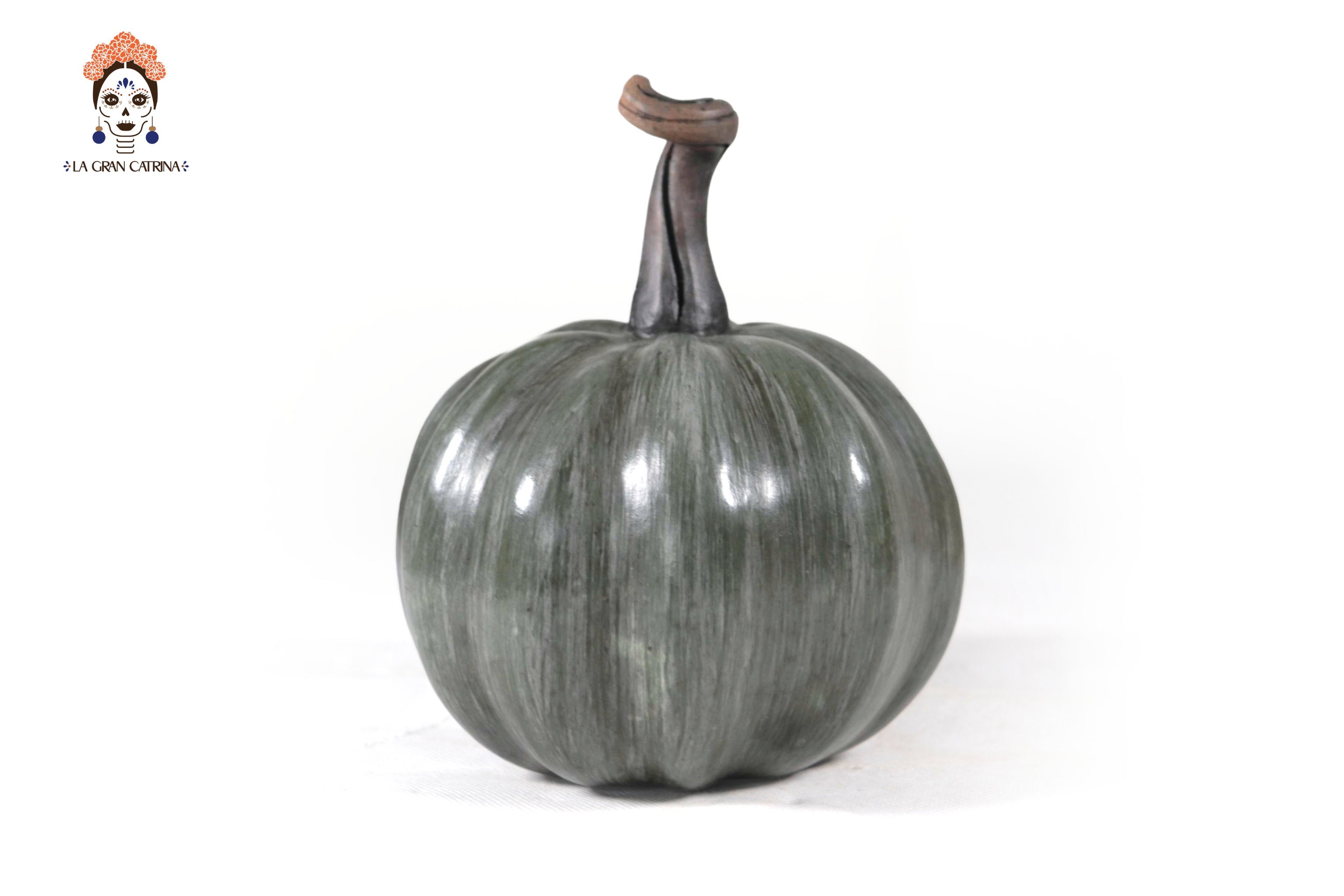 Set of 3 Pumpkins dark gray - 9.8 in. Trejo
