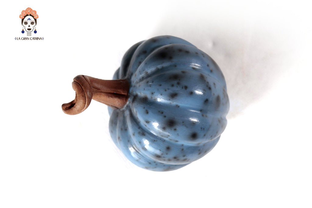 Set of 3 Pumpkins light blue - 9.8 in. Trejo