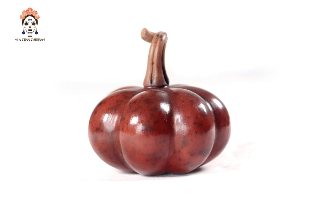 Set of 3 Pumpkins dark red - 9.8 in. Trejo
