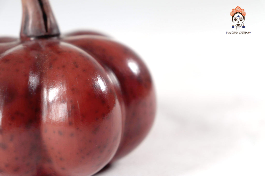 Set of 3 Pumpkins dark red - 9.8 in. Trejo