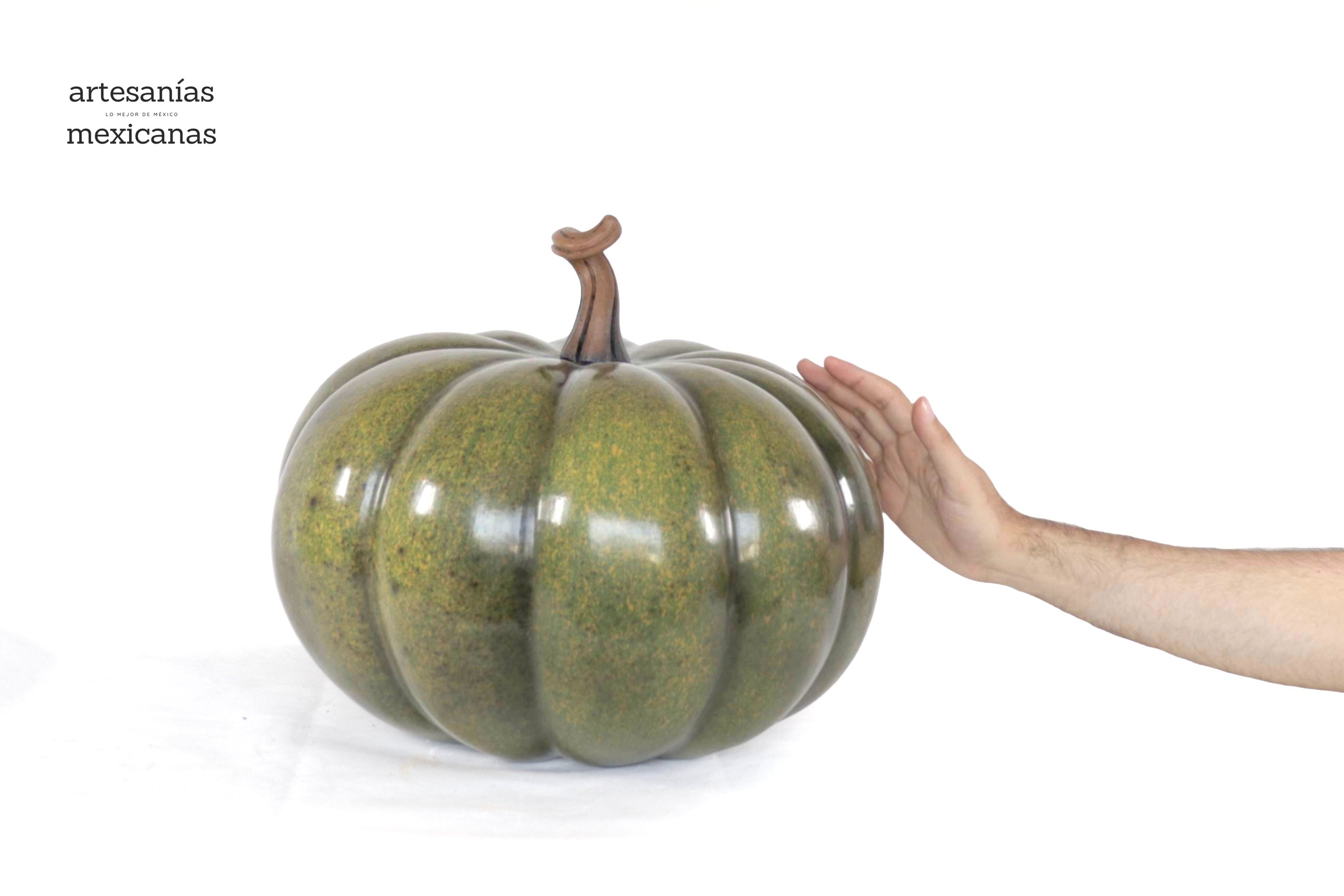 Pumpkin green large Clay - 14.5 in. Trejo