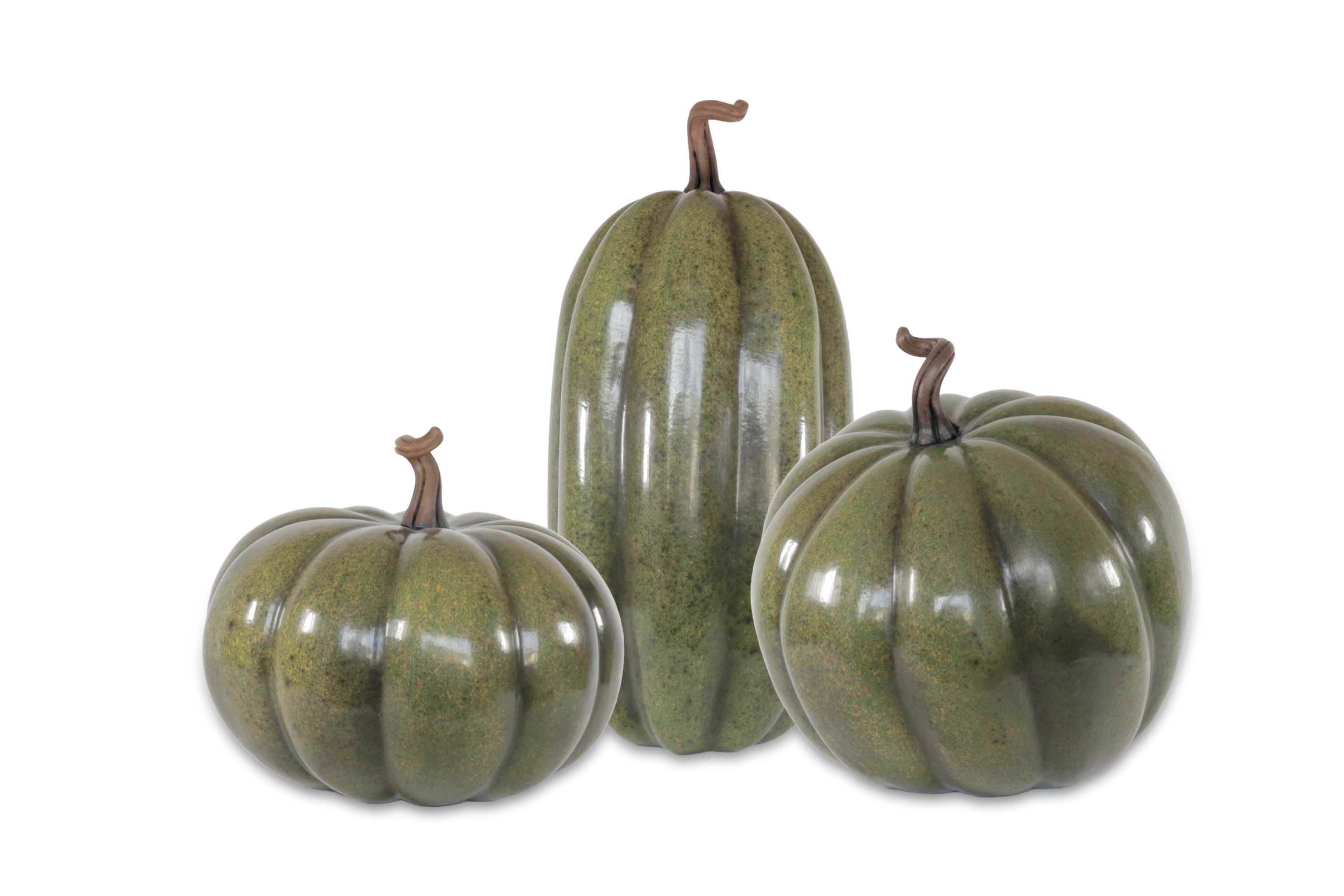 Set of Pumpkins Green large Trejo