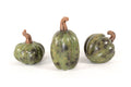Set of 3 Pumpkins Green miniature Trejo