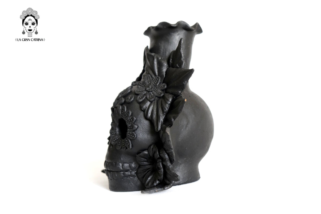 Set 3 Candleholder Negos Clay Flowers Caladas - 6.5 in. Brenda Capula