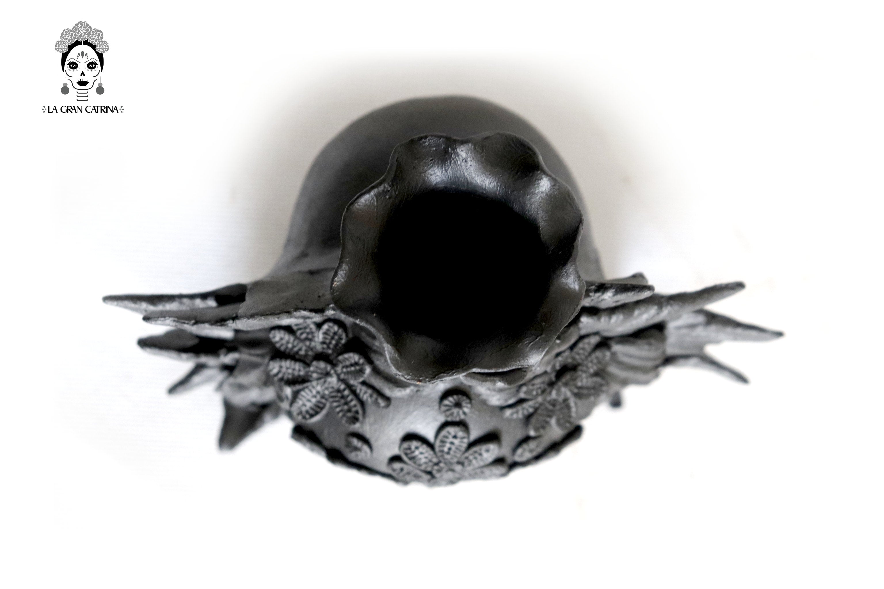 Set 3 Candleholder Negos Clay Flowers Caladas - 6.5 in. Brenda Capula