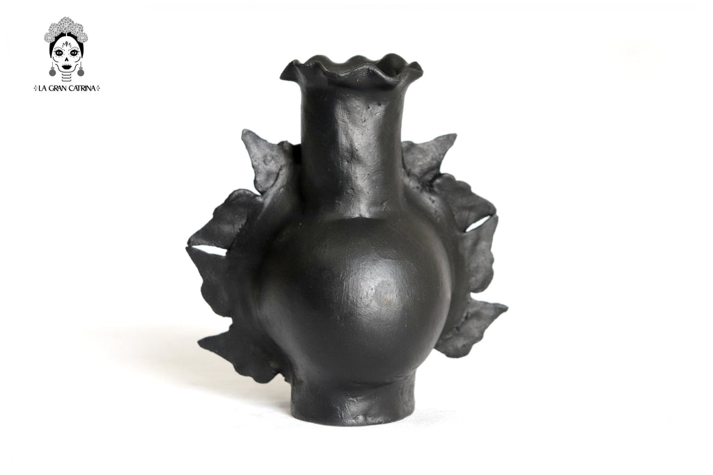 Set 3 Candleholder Negos Clay Flowers Caladas - 6.5 in. Brenda Capula