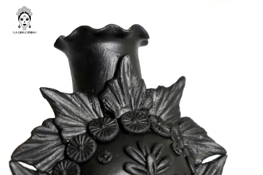 Set 3 Candleholder Negos Clay Flowers Caladas - 6.5 in. Brenda Capula