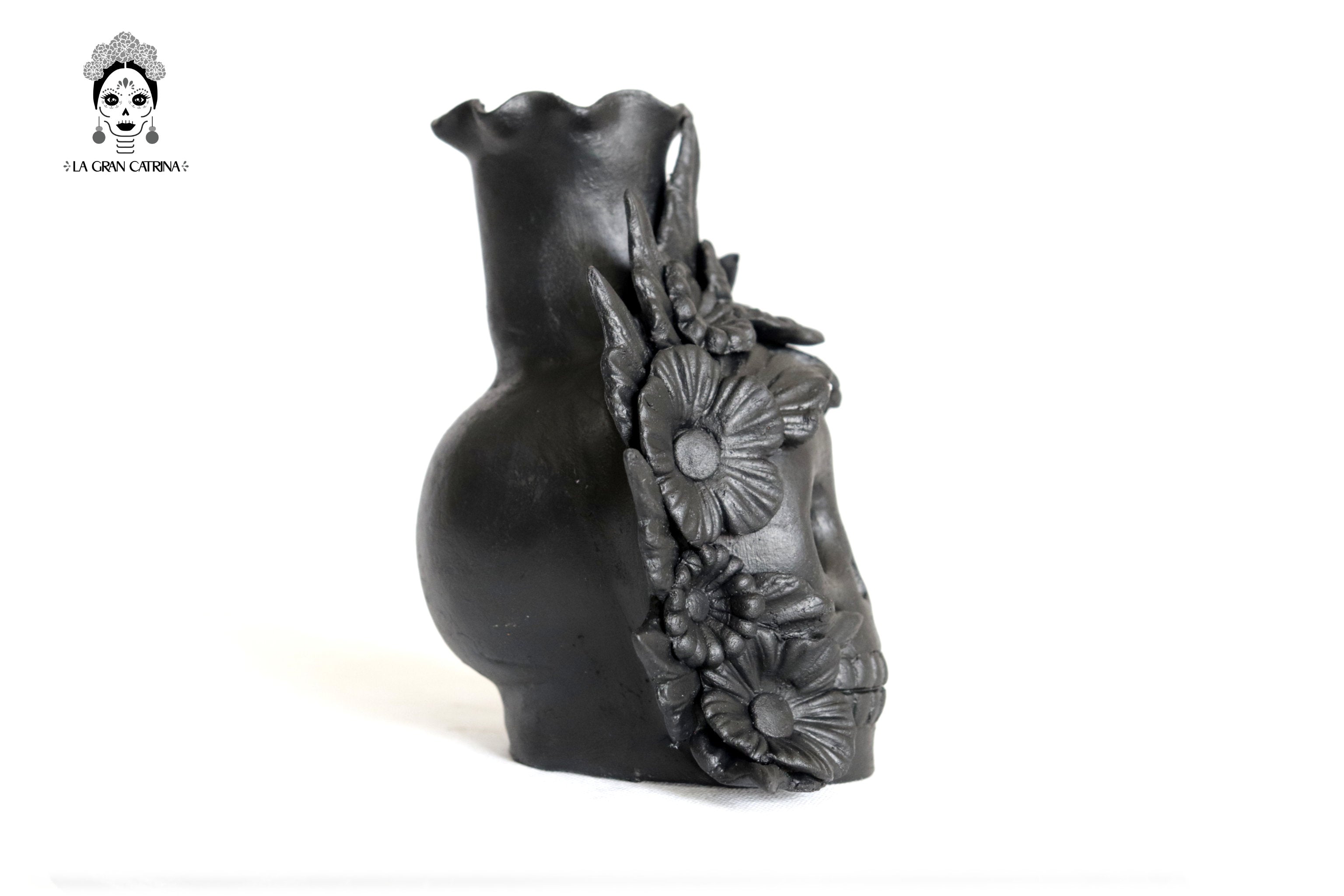 Set 3 Candleholder Negos Clay Flowers Caladas - 6.5 in. Brenda Capula