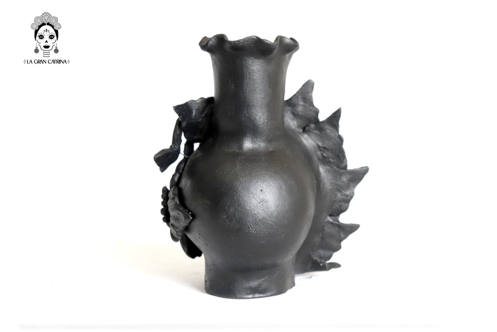 Set 3 Candleholder Negos Clay Flowers Caladas - 6.5 in. Brenda Capula