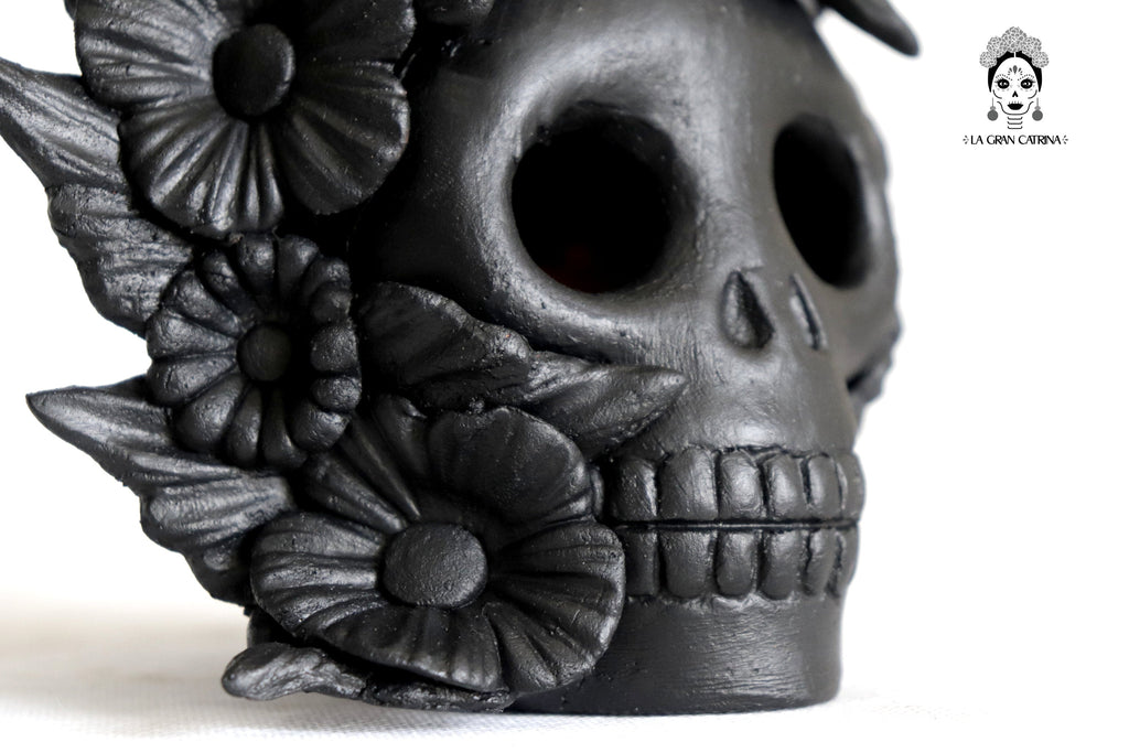 Set 3 Candleholder Negos Clay Flowers Caladas - 6.5 in. Brenda Capula