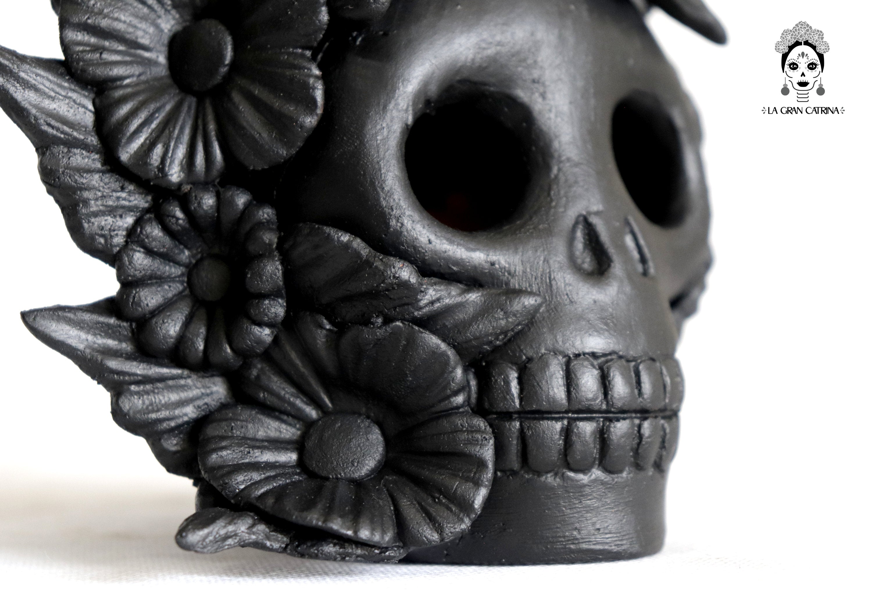 Set 3 Candleholder Negos Clay Flowers Caladas - 6.5 in. Brenda Capula